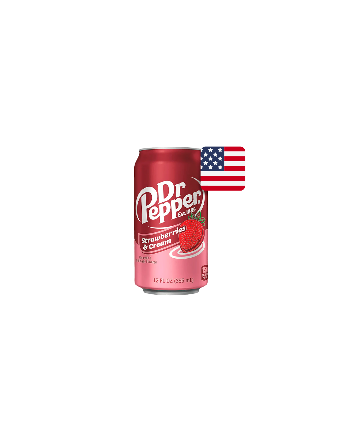 Dr Pepper Strawberries and Cream 355ml - Distribución Mayorista