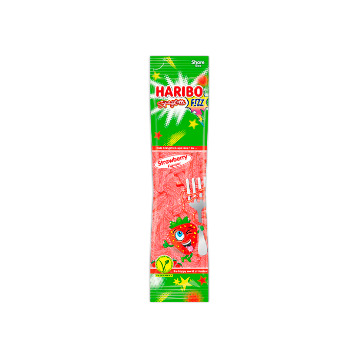 Espaguete Fresa 200g Haribo - Distribución Mayorista