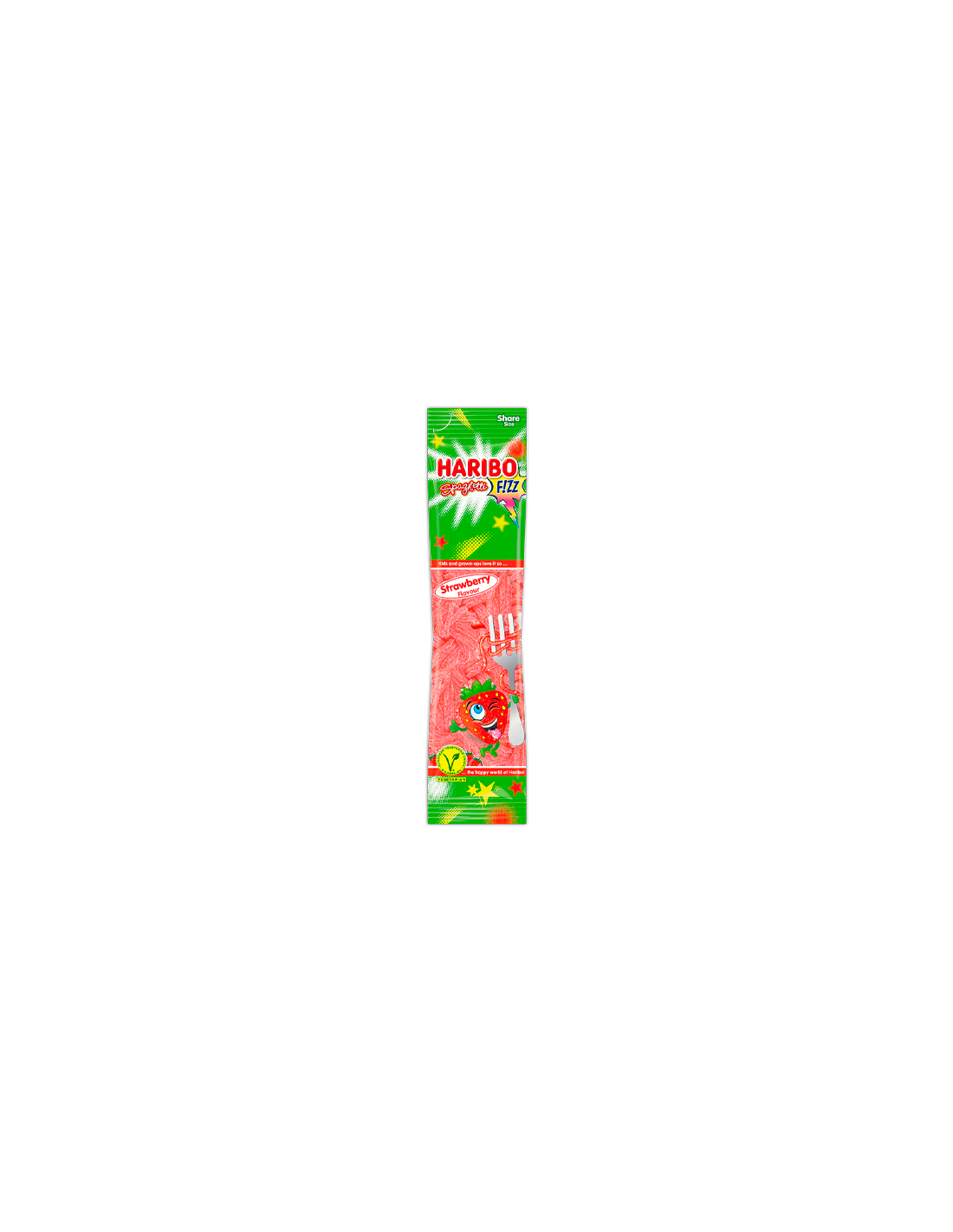 Espaguete Fresa 200g Haribo - Distribución Mayorista