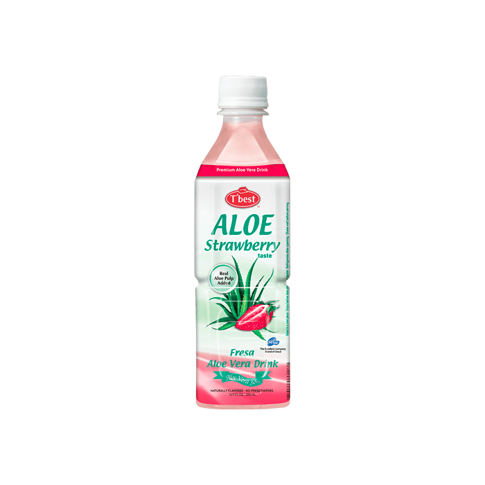 Boisson Aloe Vera Fraise 500ml T'best - Distribución Mayorista
