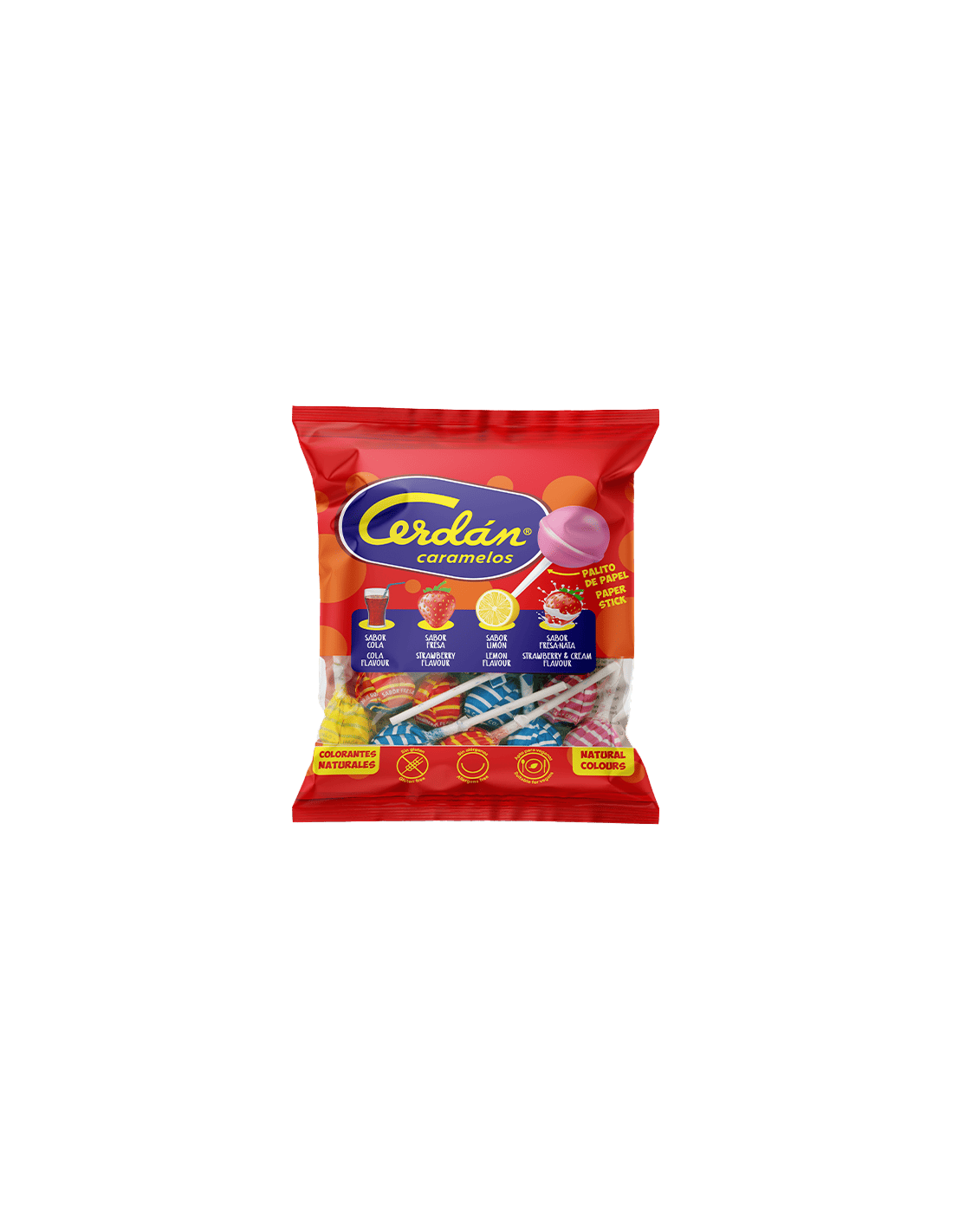 Piruleta surtido Cerdán Caramelos 12g | Distribución Mayorista
