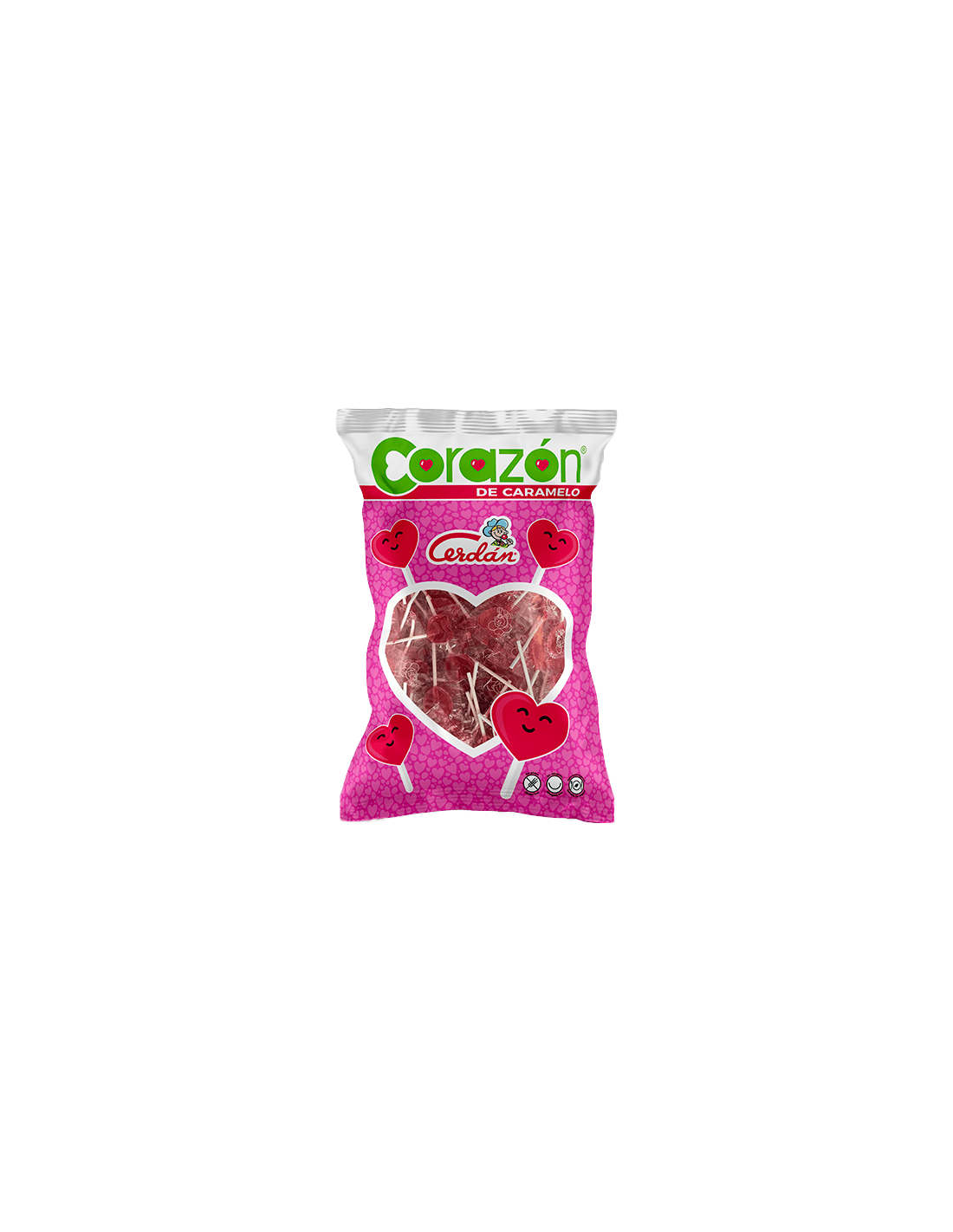 Sucette Mini Cœur 5,6 g Cerdán Caramelos - Distribución Mayorista