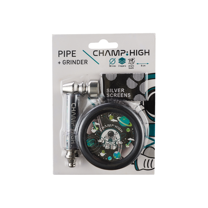 Pipa y Grinder Champ High | Distribución Mayorista