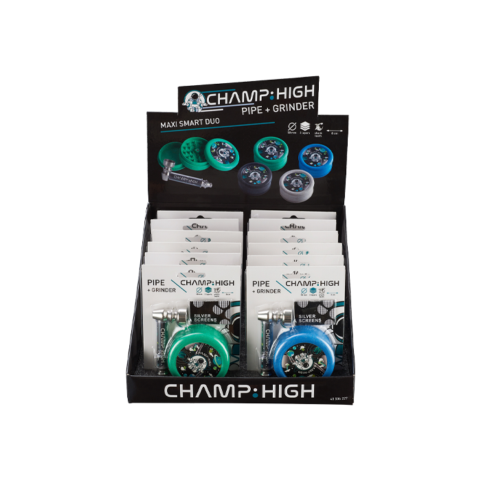 Pipa y Grinder Champ High - Distribución Mayorista