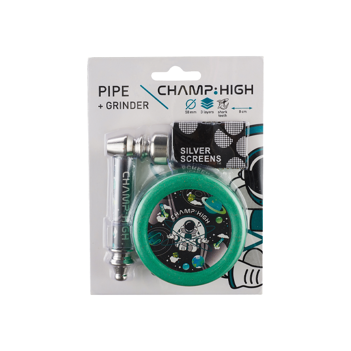 Pipa y Grinder Champ High | Distribución Mayorista