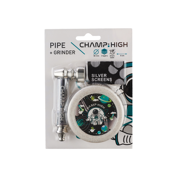 Pipa y Grinder Champ High | Distribución Mayorista