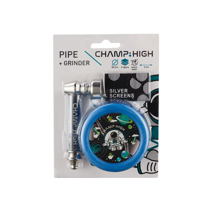 Pipa y Grinder Champ High | Distribución Mayorista