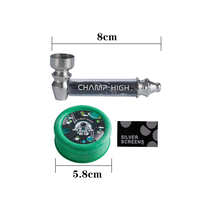 Pipa y Grinder Champ High | Distribución Mayorista