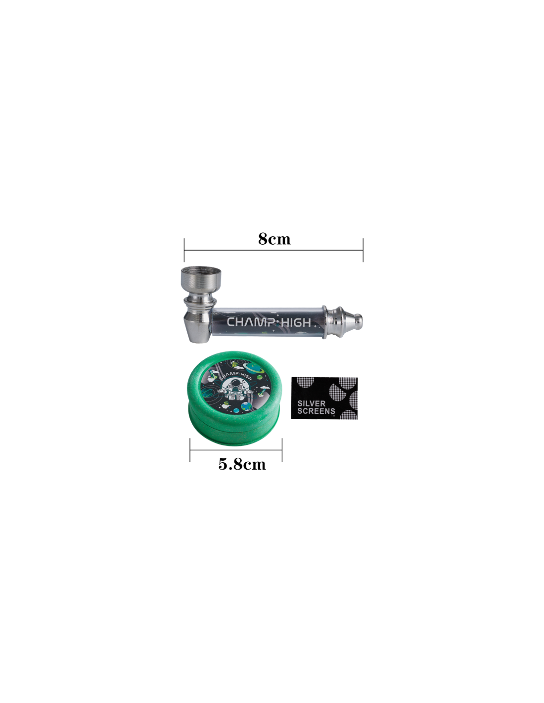Pipa y Grinder Champ High | Distribución Mayorista