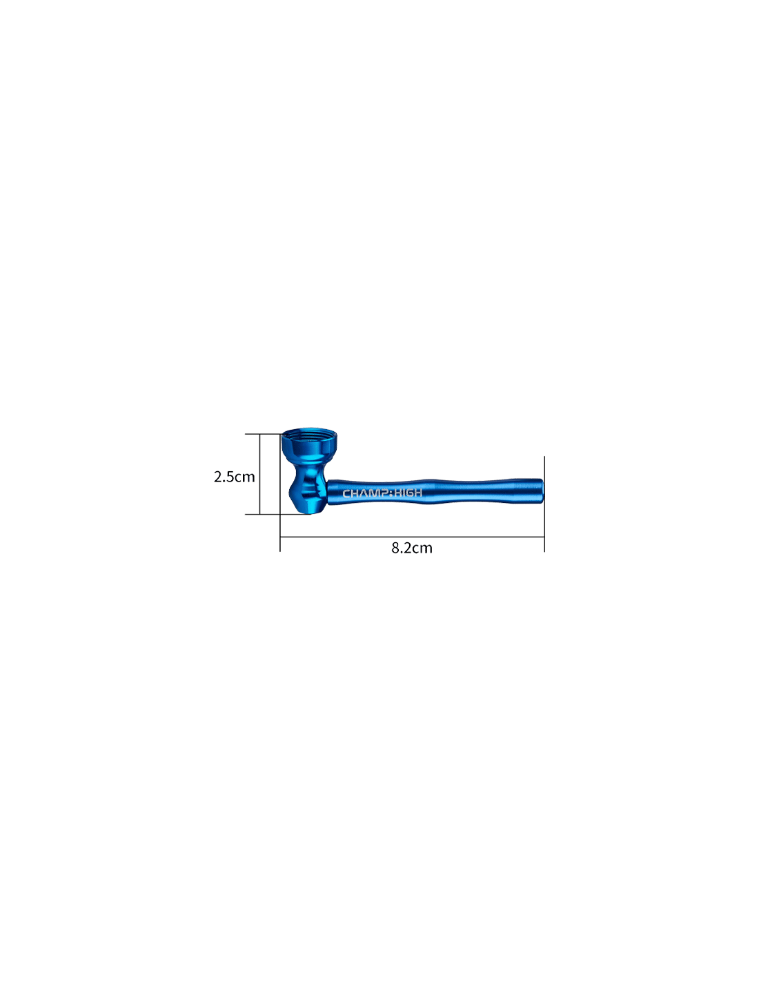 Mini Pipa de Alumnio Champ High | Distribución Mayorista
